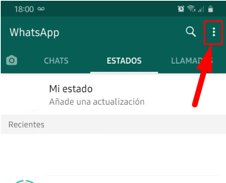 Menu de WhatsApp